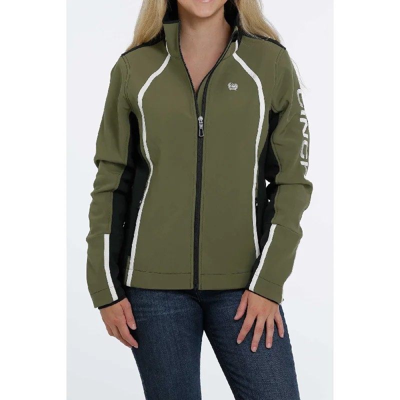 Cinch Women's Color Blocked Bonded Olive Jacket