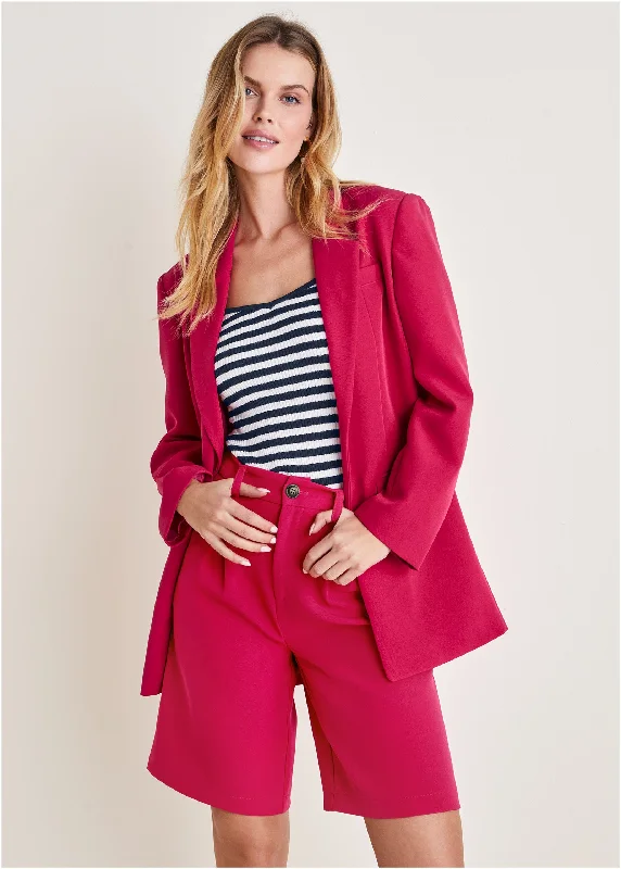 Oversized Blazer - Dark Pink