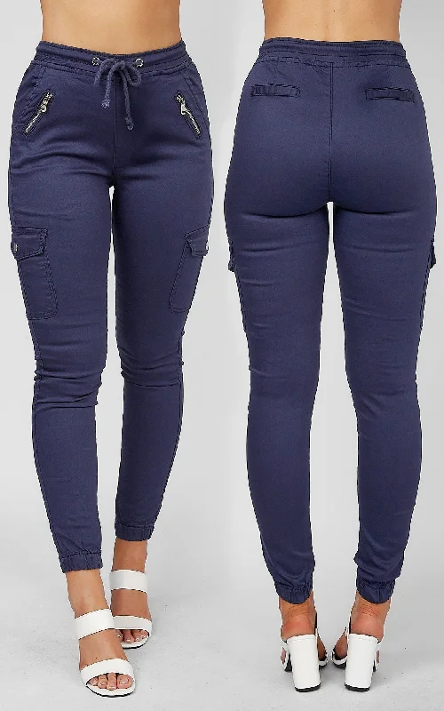 Dip It Low Cargo Jeans - Navy