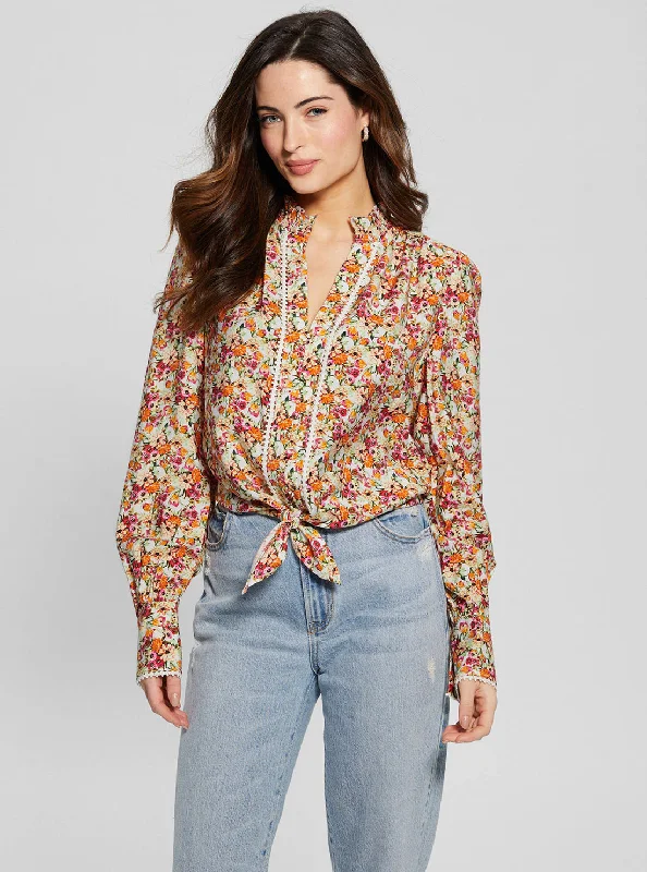 Eco Floral Print New Rita Shirt