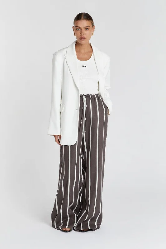 ELLIOTT CHOCOLATE STRIPE PANT