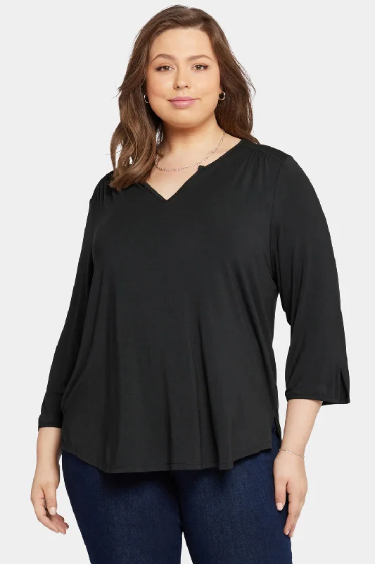 Perfect Tee In Plus Size - Black