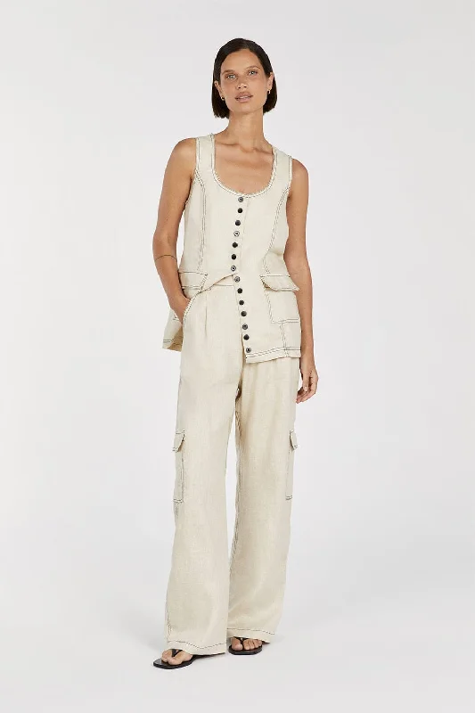 ROSIE PUTTY LINEN CARGO PANT