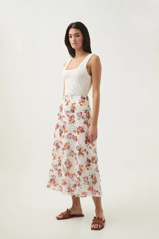 Cyma Circular Midi Skirt