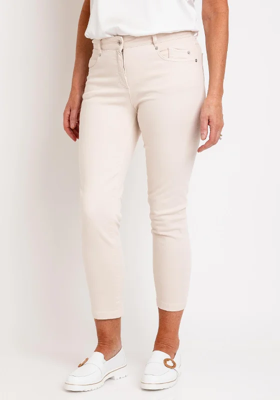 Robell Elena 09 Slim Leg Jeans, Beige