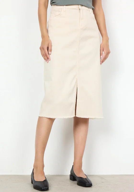 Soyaconcept Erna Midi Skirt, Cream