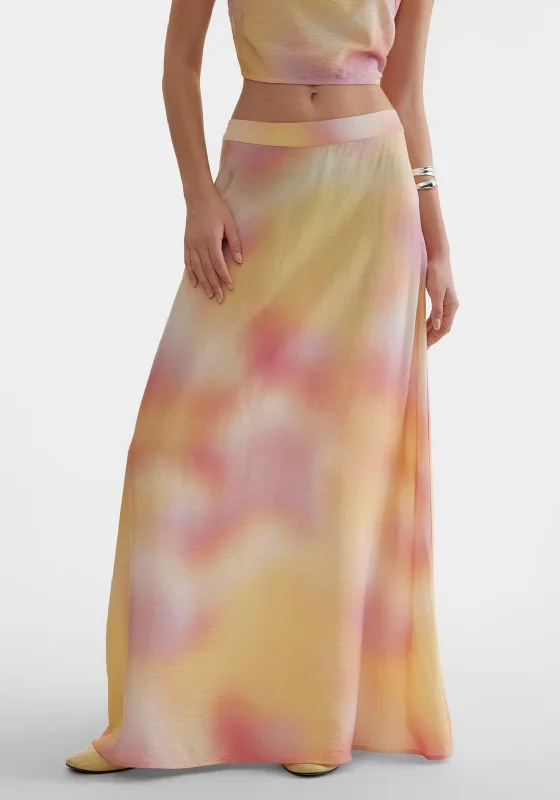 SOMETHINGNEW Heaven Maxi Skirt, Camellia