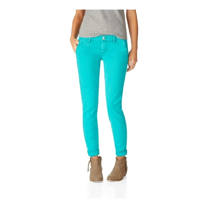 Aeropostale Womens Skinny Twill Casual Trouser Pants