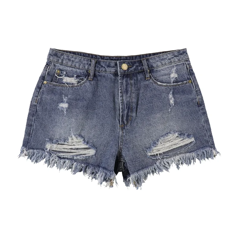 Articles Of Society Womens Meredith Casual Denim Shorts