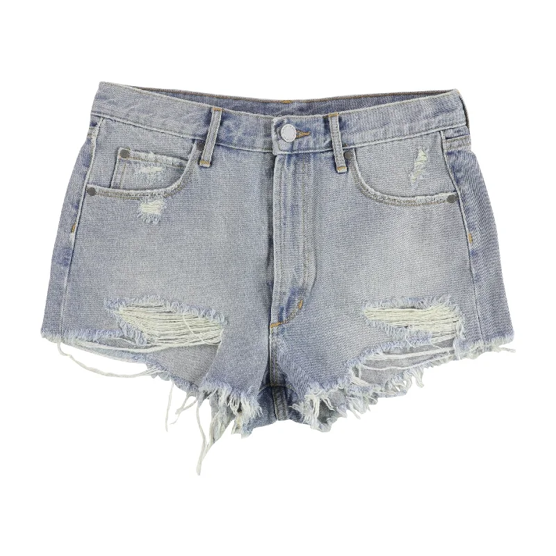 Articles of Society Womens Meredith Casual Denim Shorts, Blue, 28