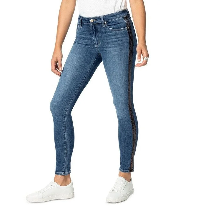 Joe's Women's Charlie Ankle Cobra Side Stripe Jeans Blue Size 25