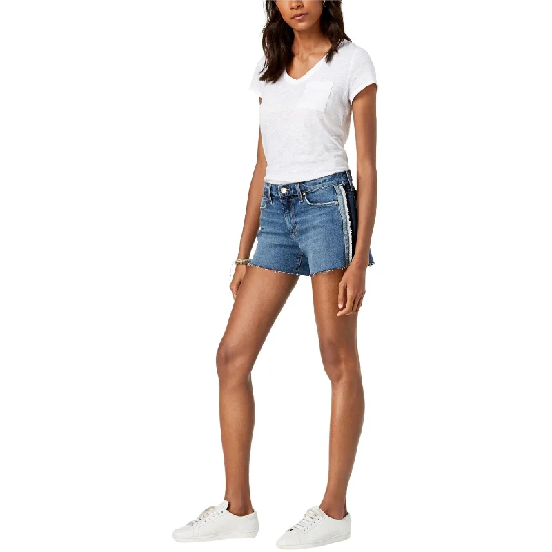 Joe's Womens Ozzie Side Stripe Casual Denim Shorts, Blue, 27