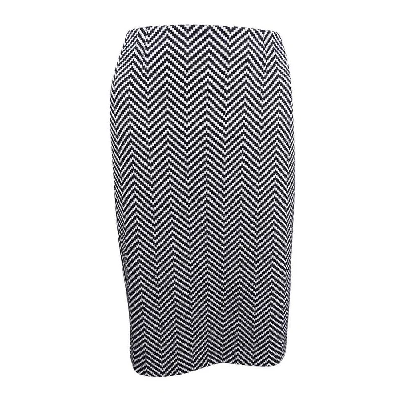 Kasper Women's Herringbone Pencil Skirt