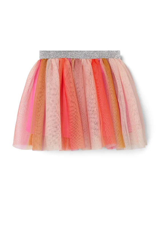 Name It Mini Girl Nudella Tulle Skirt, Pink Cosmos