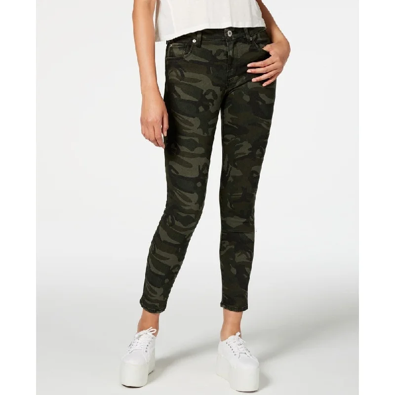 STS Blue Women's Ellie Camouflage-Print Ankle Skinny Jeans Green