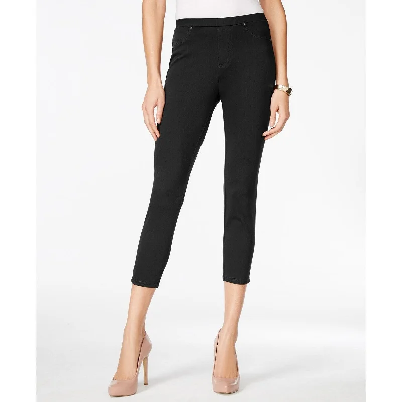 Style & Co.Women's Pull-On Twill Capri Leggings Black Size Small