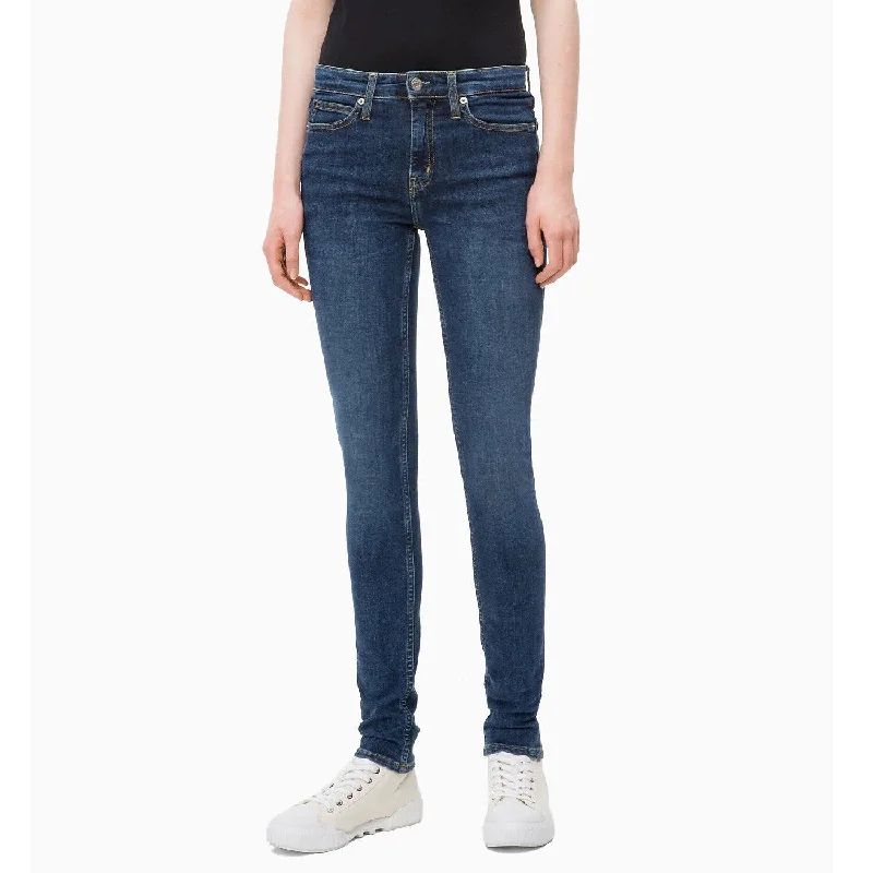 Calvin Klein Women's Mid Rise Skinny Jeans Amsterdam Blue Mid Size 31" x 30" - 31" x 30"