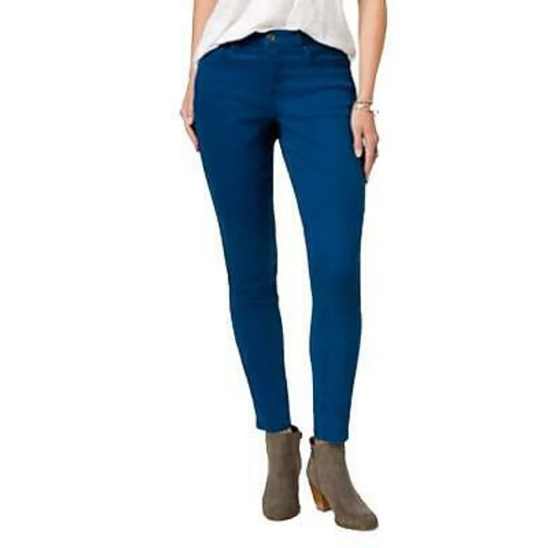 Style & Co Women's Curvy-Fit Skinny Fashion Jeans Navy Size 4