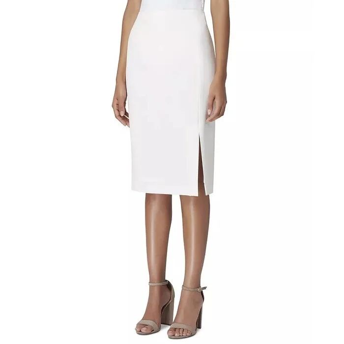 Tahari ASL Women's Back-Slit Pencil Skirt Natural Size 6